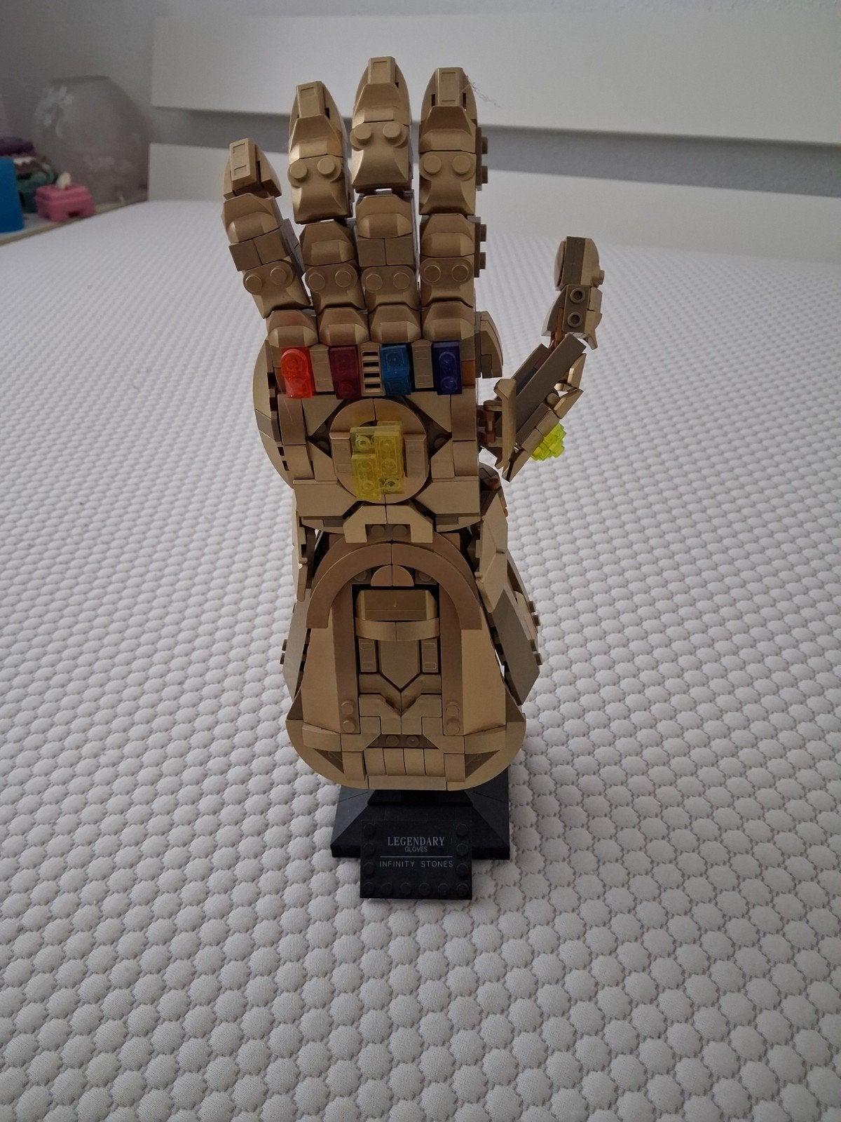 Lego compatbel, Marvel Infinity Gauntlet - Thanos Handschoen, Ophalen of Verzenden, Zo goed als nieuw, Overige merken
