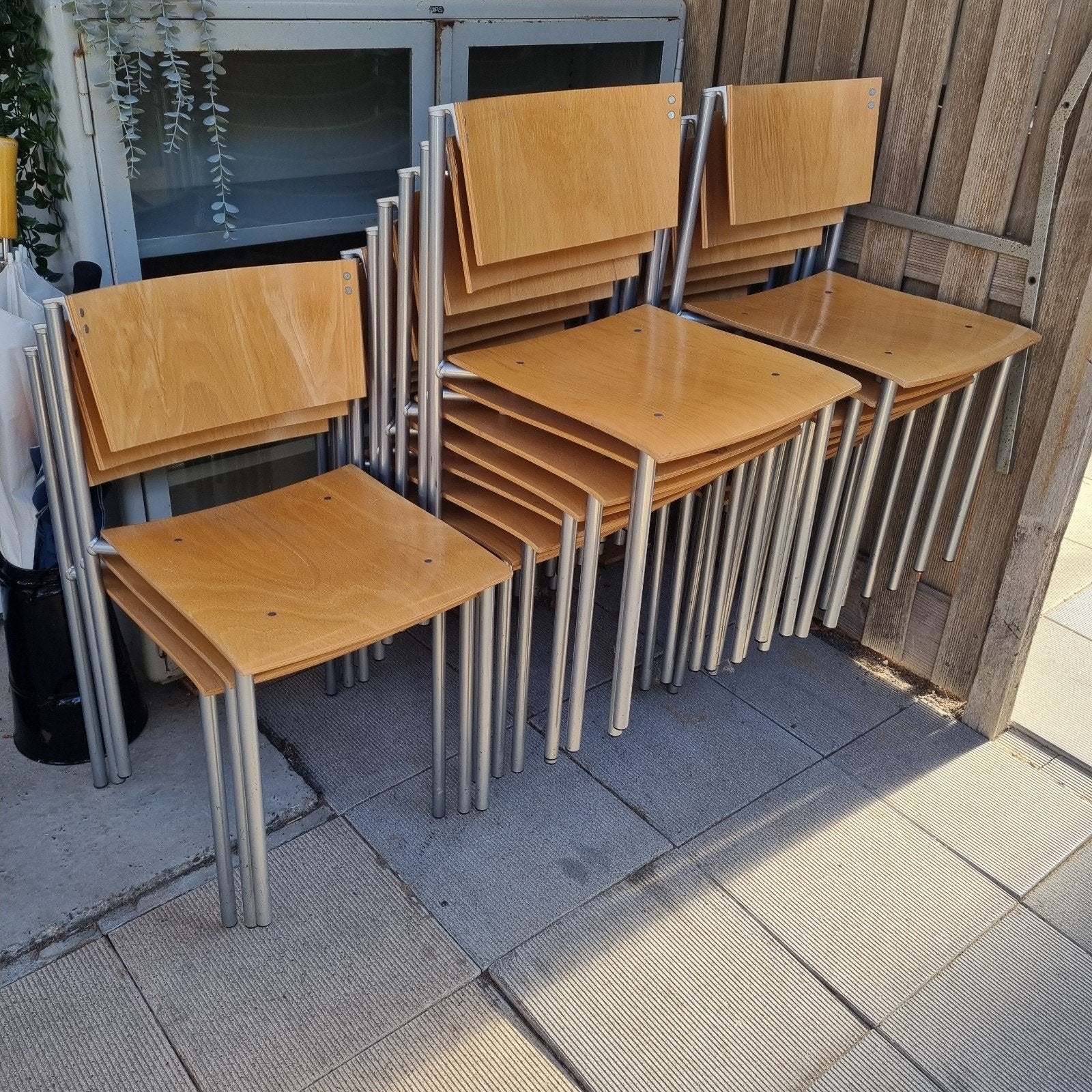 partij nette kantinestoelen stapelstoelen bijzetstoelen, Ophalen, Gebruikt, Overige kleuren, Vijf, Zes of meer stoelen