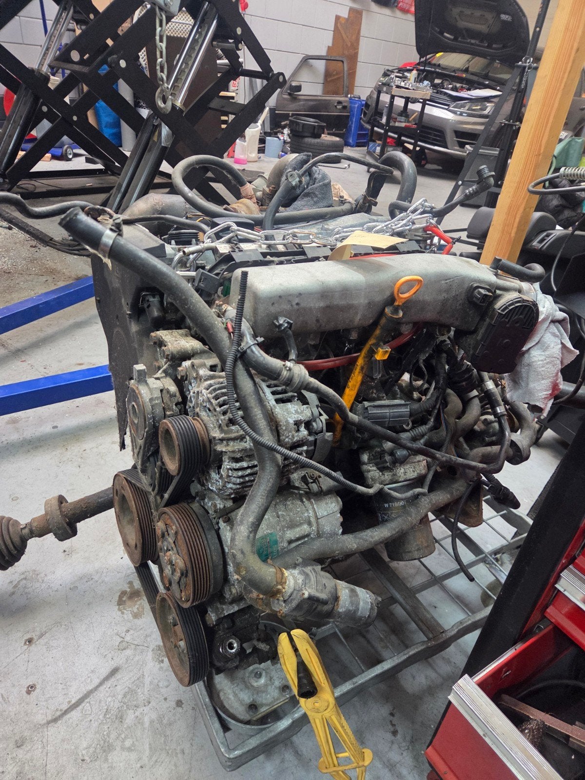 Seat Ibiza 6K2 1.8 20VT AQX Motorblok + Versnellingsbak, Ophalen, Gebruikt, Seat
