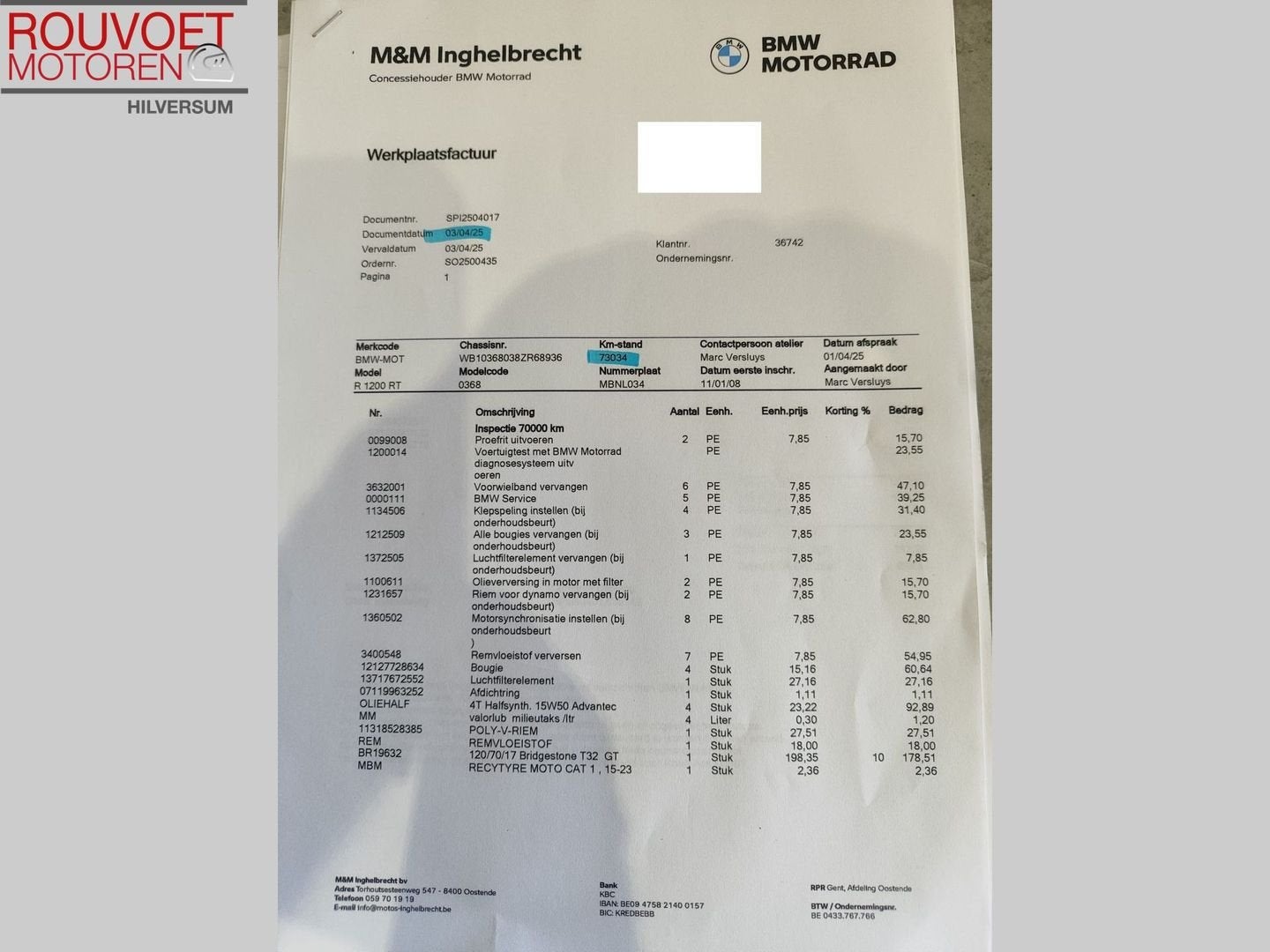 BMW R 1200 RT ABS ESA R1200RT, 2 cilinders, Motorrijbewijs A, Bedrijf, Meer dan 35 kW