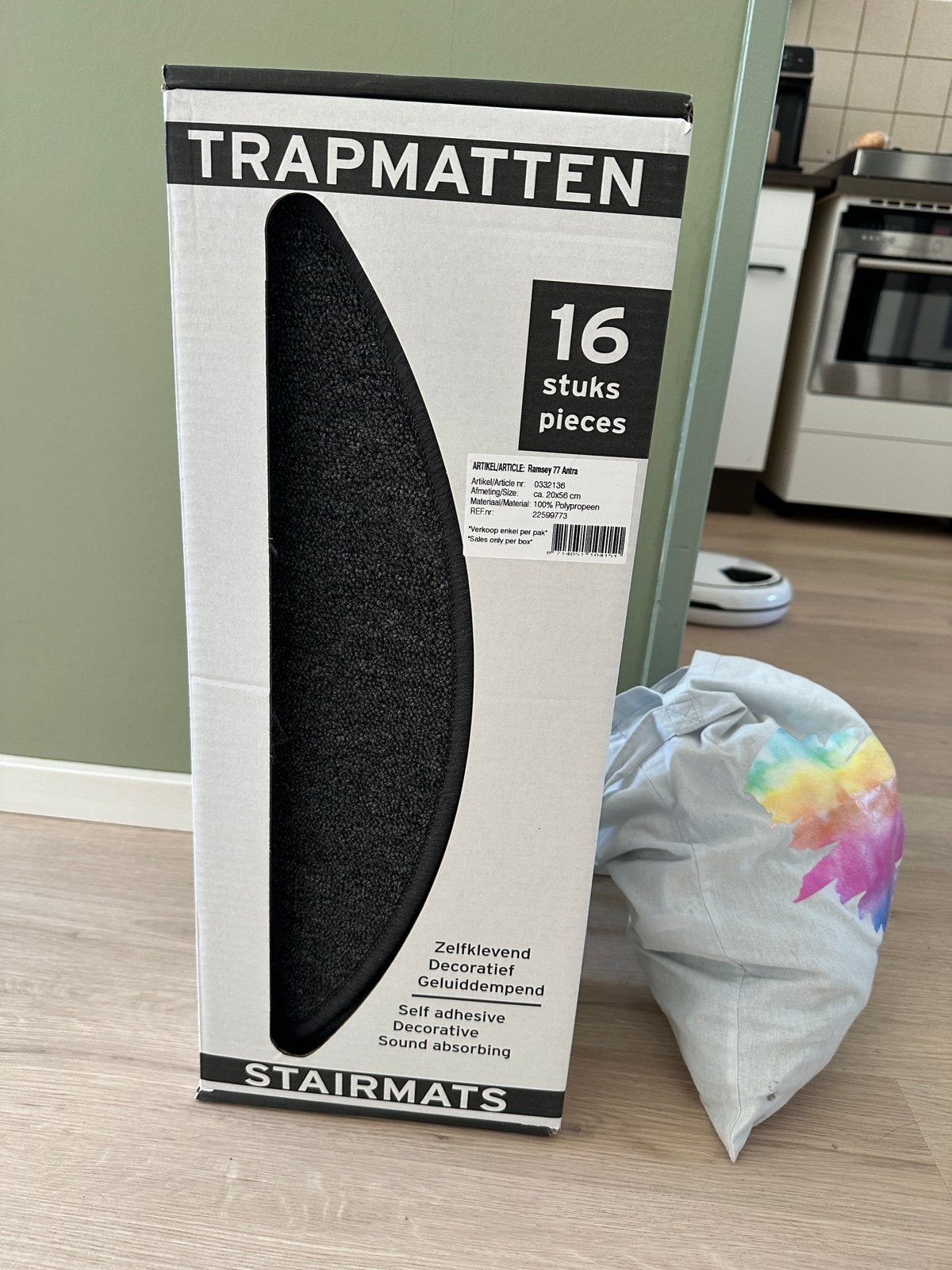 Trapmatten Antraciet, Huis en Inrichting, Ophalen, Nieuw, Grijs, Tapijttegels