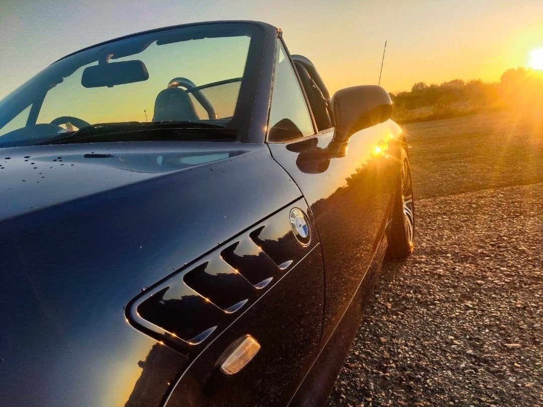 BMW Z3 2000 Blauw, Auto's, Achterwielaandrijving, Zwart, 4 cilinders, Cabriolet