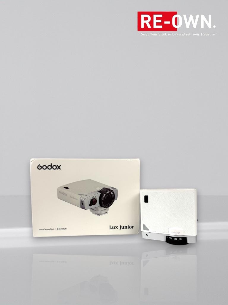Godox Retro Lux Junior (retro camera flitser) Wit zilver, Audio, Tv en Foto, Fotografie | Flitsers, Zo goed als nieuw, Overige merken