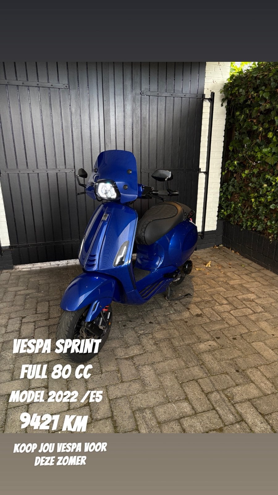 Vespa sprint tekoop, Ophalen of Verzenden, Zo goed als nieuw, Benzine
