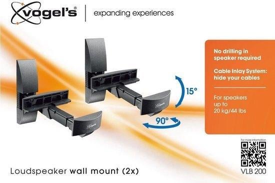 Vogel’s VLB 200 speaker muursteunen – gloednieuw!, Overige typen, Nieuw, Minder dan 60 watt, Ophalen