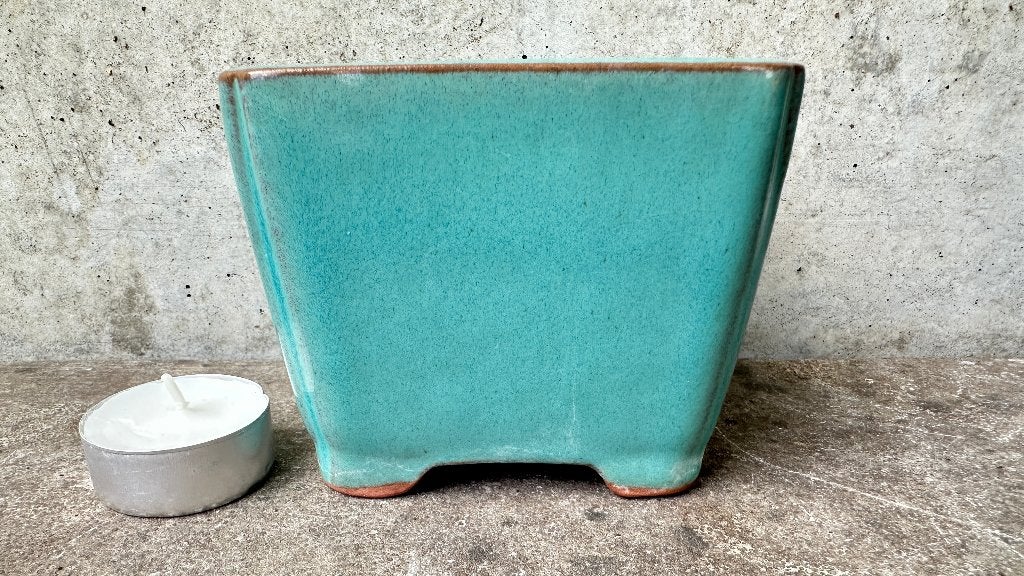 Semi-cascade bonsai schaal pot 10x10x8cm *****, Ophalen of Verzenden, Zo goed als nieuw, Overige vormen, Aardewerk