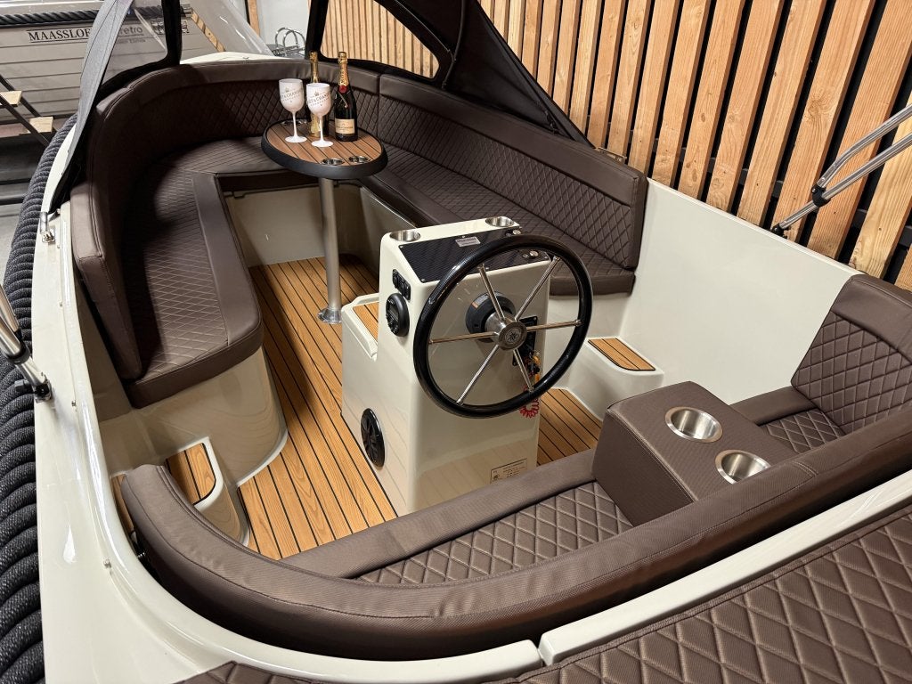 NwStaat! MEERSLOEP 600 'HONDA 20PK' AUDIO BIMINI LED Bj2025!, Watersport en Boten, Tender, Rondzit, Meersloep, 0 cm