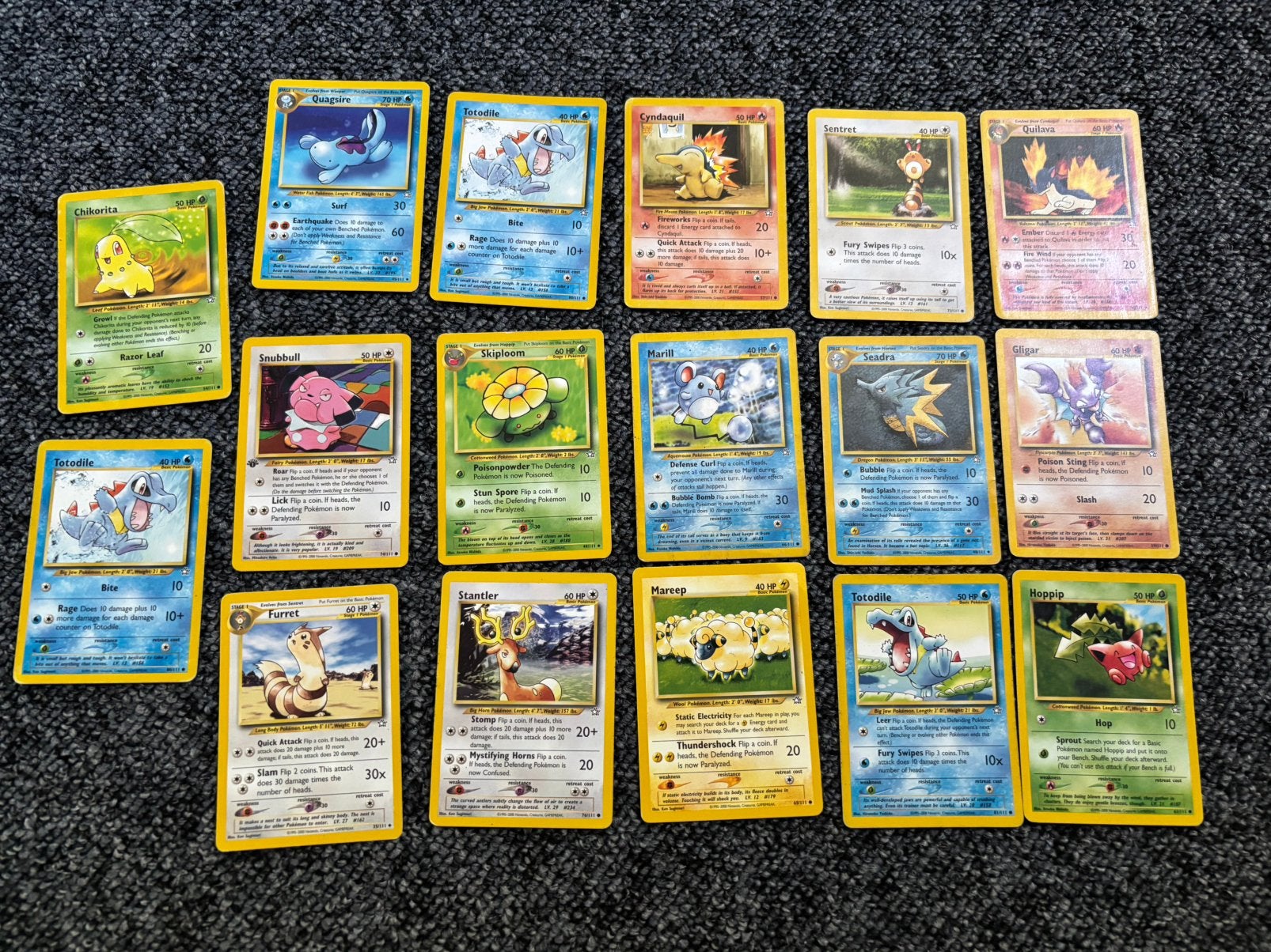 Veel oude pokemon kaarten, Ophalen of Verzenden, Zo goed als nieuw, Meerdere kaarten