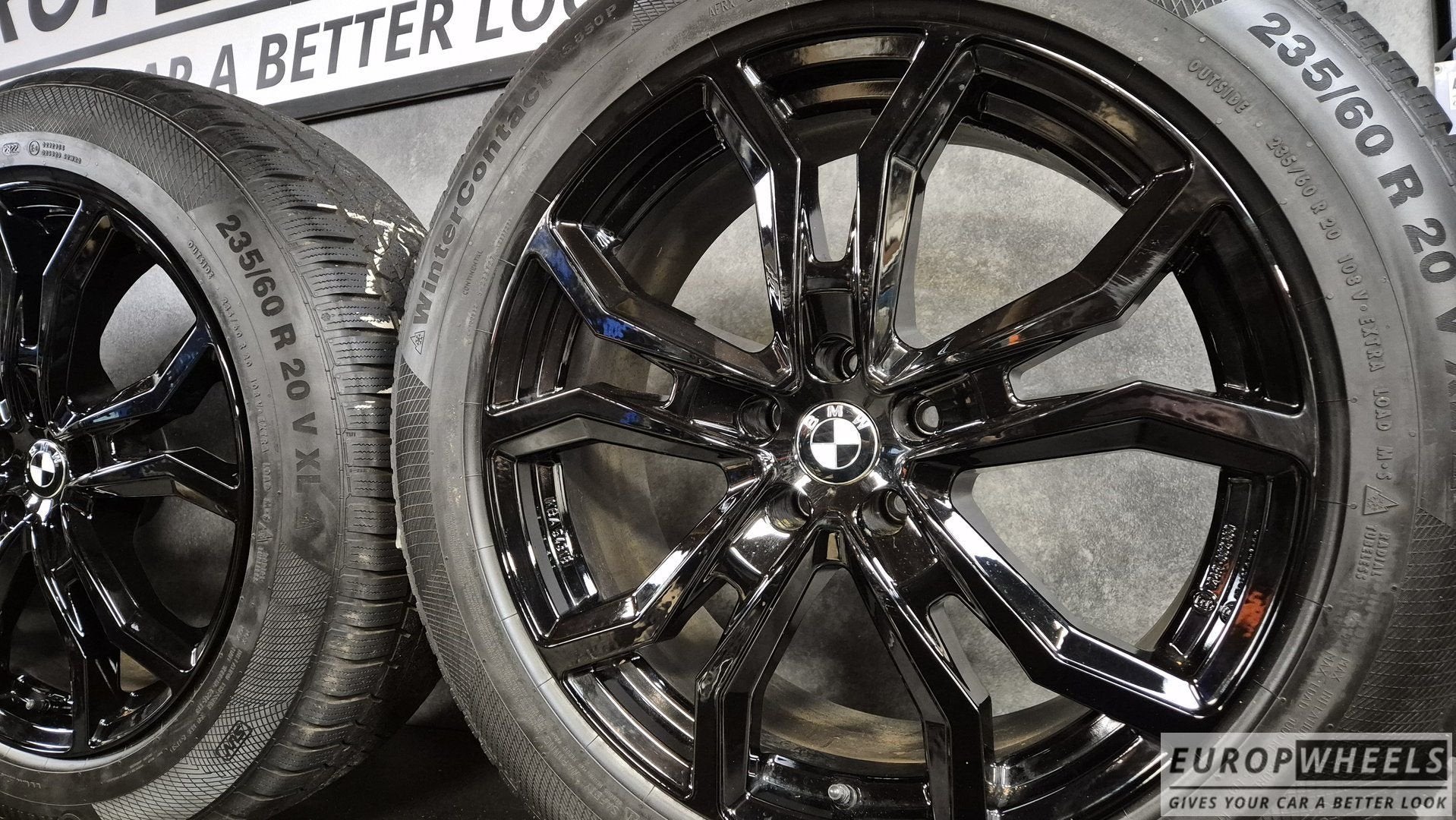 Zwart 20 inch BMW velgen IX i20 winterbanden zwart Xdrive, Auto-onderdelen, Banden en Velgen, Gebruikt, -, -, Banden en Velgen