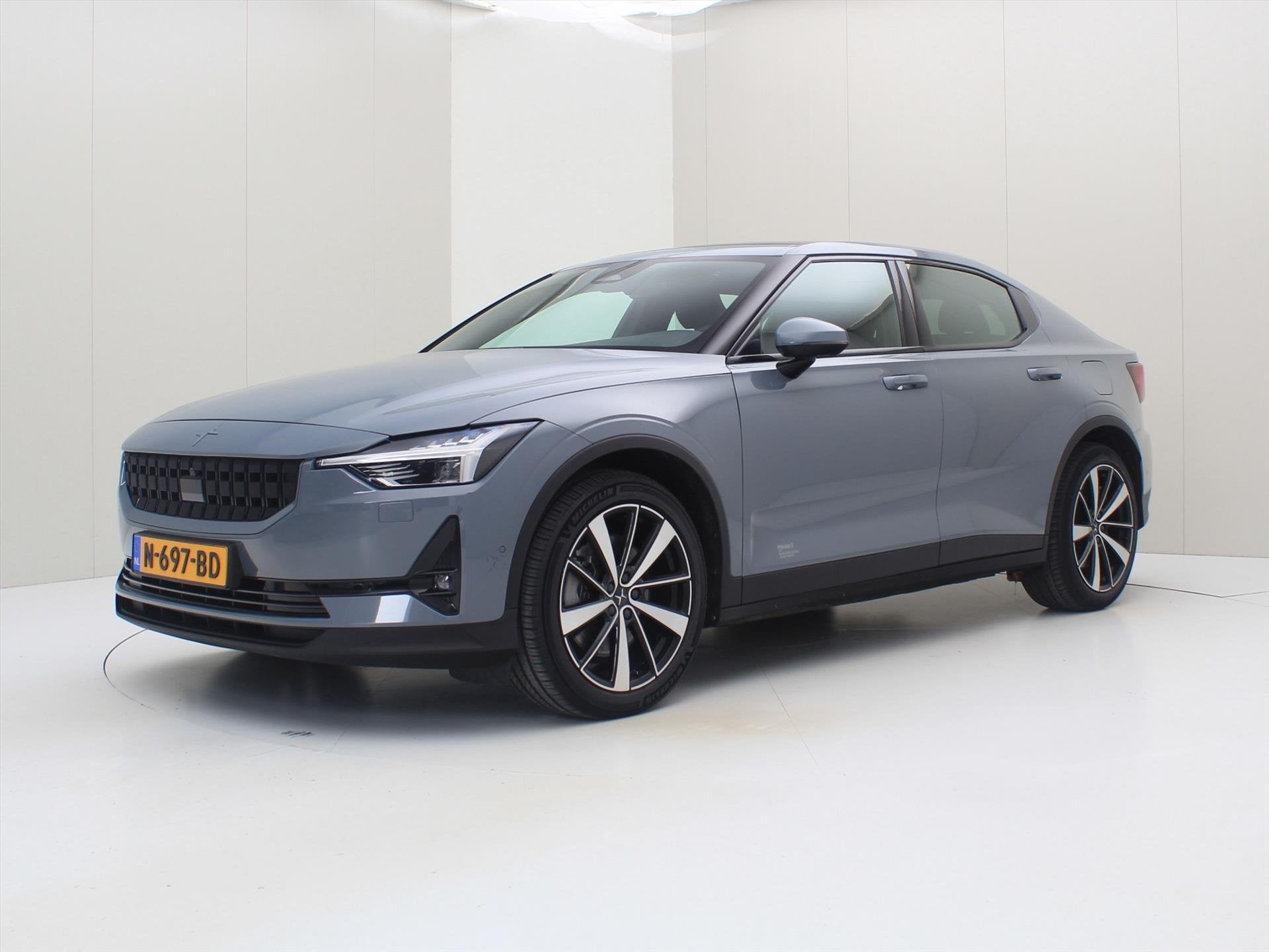 Polestar 2 Long Range Dual Motor 408PK 78kWh 90% SoH [ TREKH, Auto's, Polestar 2, Stof, Gebruikt, Zwart