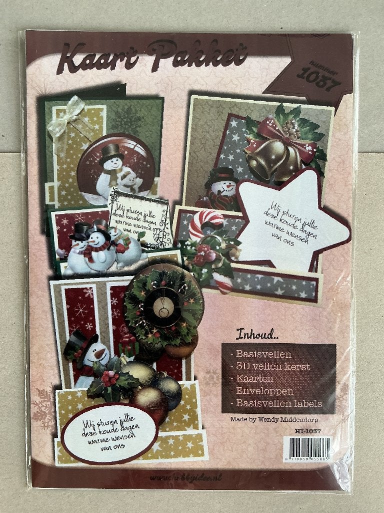 Kerst kaart pakket voor 3 kaarten, Hobby en Vrije tijd, Kaarten | Zelf maken, Ophalen of Verzenden, Nieuw, Kerst, Overige typen