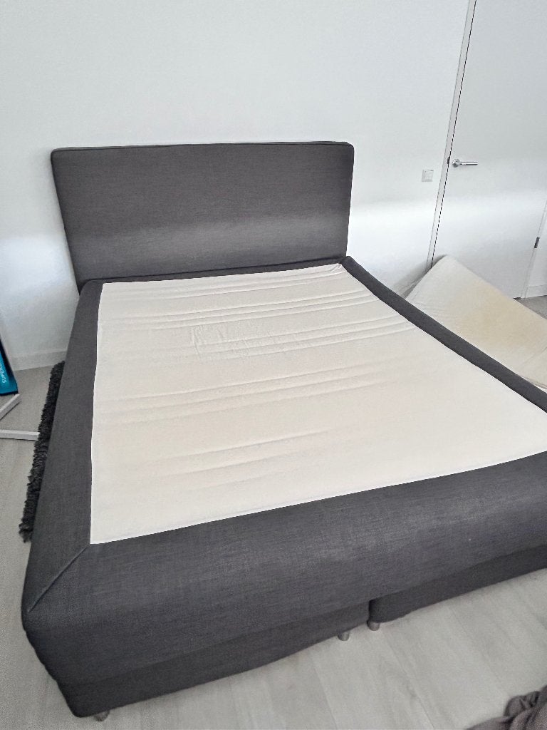 Boxspring Ikea Dunvik 160x200, Ophalen, Gebruikt, Tweepersoons, 200 cm