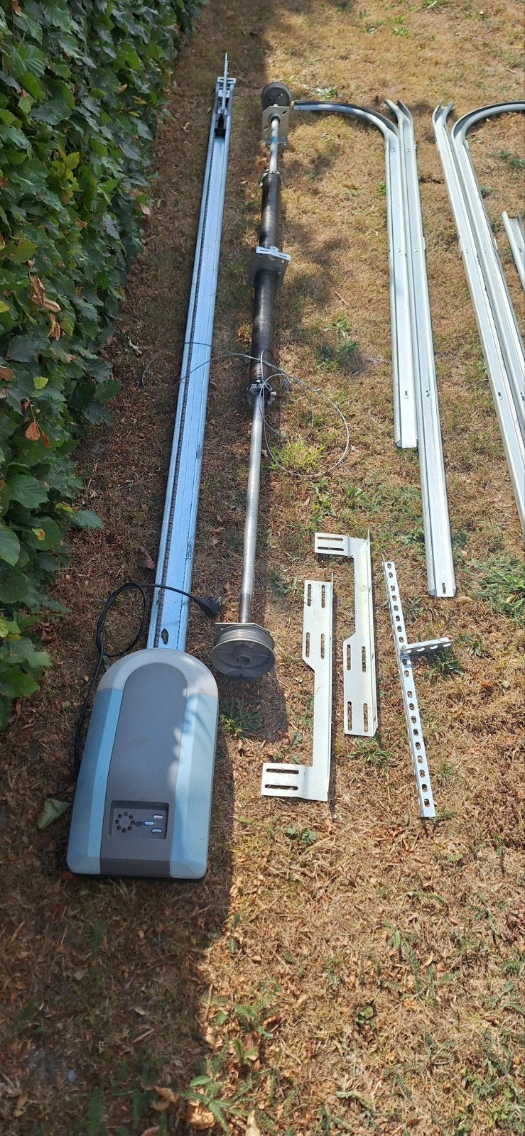 Garagedeuropener met rails en afstandsbediening, Ophalen, Gebruikt, 120 cm of meer, Garagedeur
