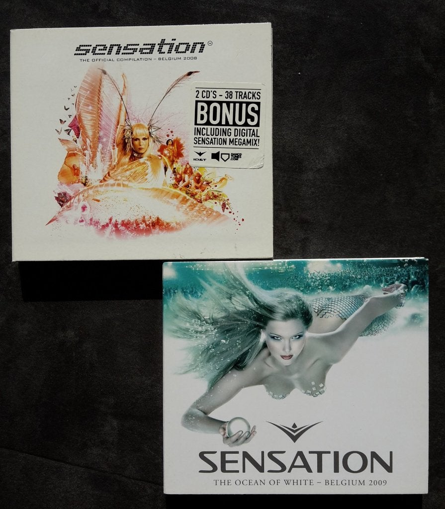 CD Set - Sensation White Belgium 2008 en 2009 - Trance Club, Dance, Ophalen of Verzenden, Zo goed als nieuw, Live-album