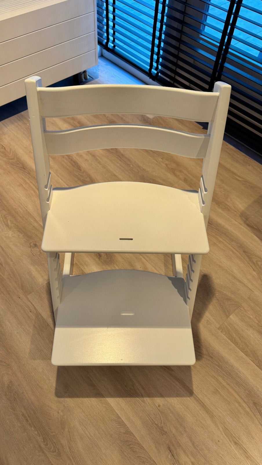 Kinderstoel stokke wit, Kinderen en Baby's, Ophalen, Gebruikt