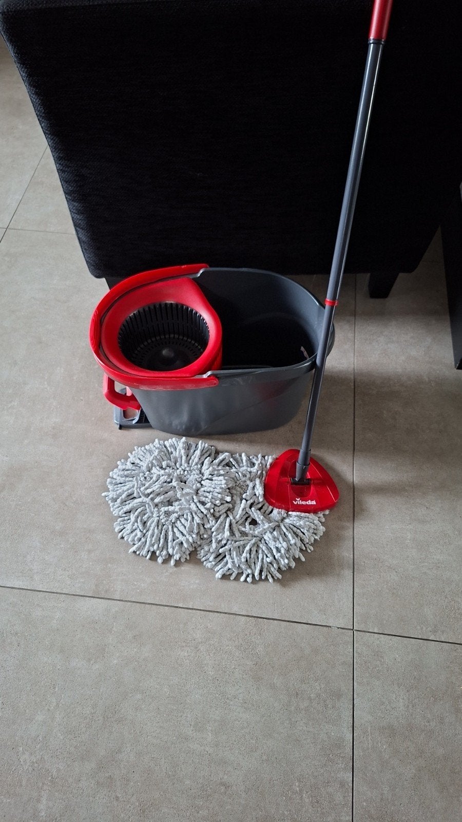 Vileda Easy Wring & Clean dweilsysteem, Ophalen