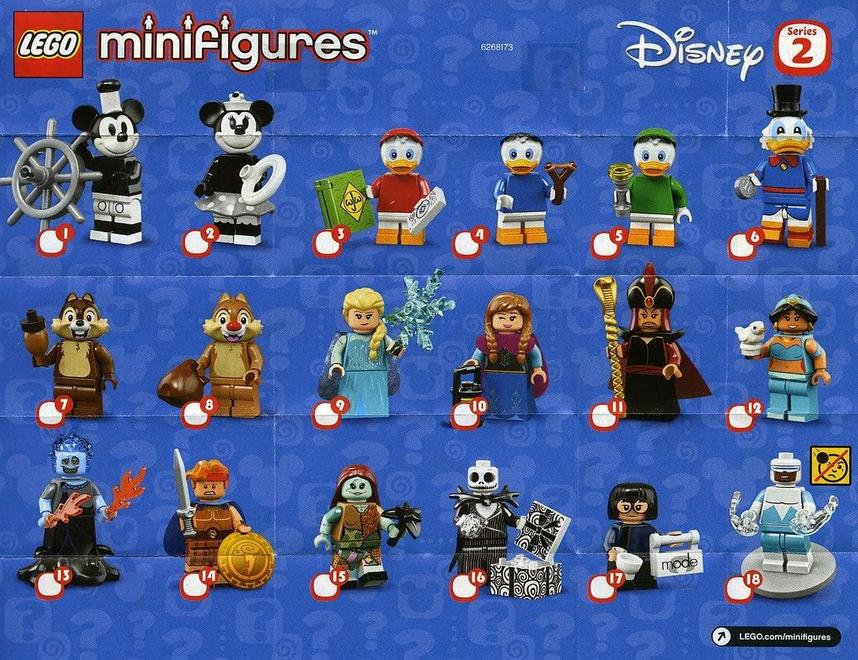 Diverse Lego Minifiguren Disney serie 2 - 71024, Lego, Ophalen of Verzenden, Zo goed als nieuw, Minifiguur