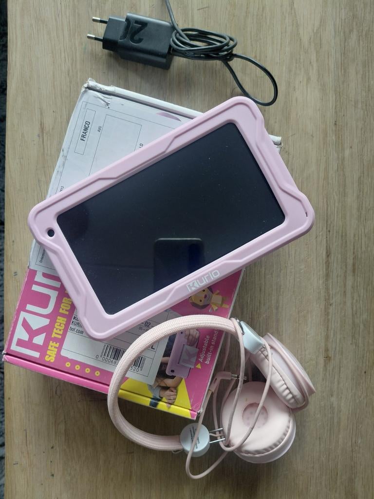 Kurio Tablet met oplader en kop telefoon, Ophalen of Verzenden