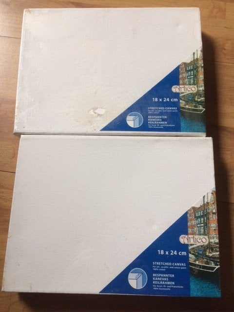 3d schildersdoek canvas 2 stuks verfen, Ophalen of Verzenden, Nieuw, Doek