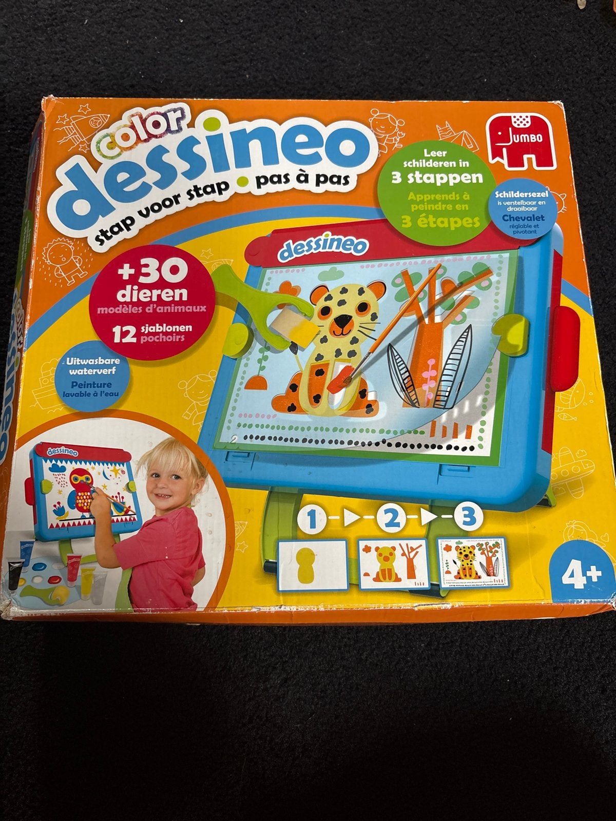 Jumbo Color Dessineo Tekenset - Stap voor Stap Leren Tekenen, Ophalen of Verzenden, Gebruikt, Knutselen