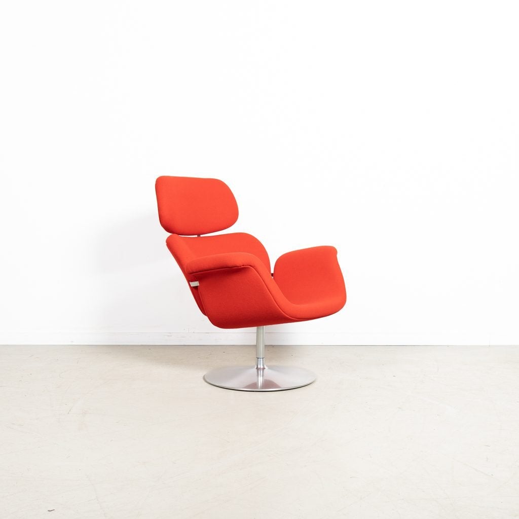Artifort Big Tulip Fauteuil Rood Stof, Artifort, Zo goed als nieuw, Niet ingevuld, Niet ingevuld