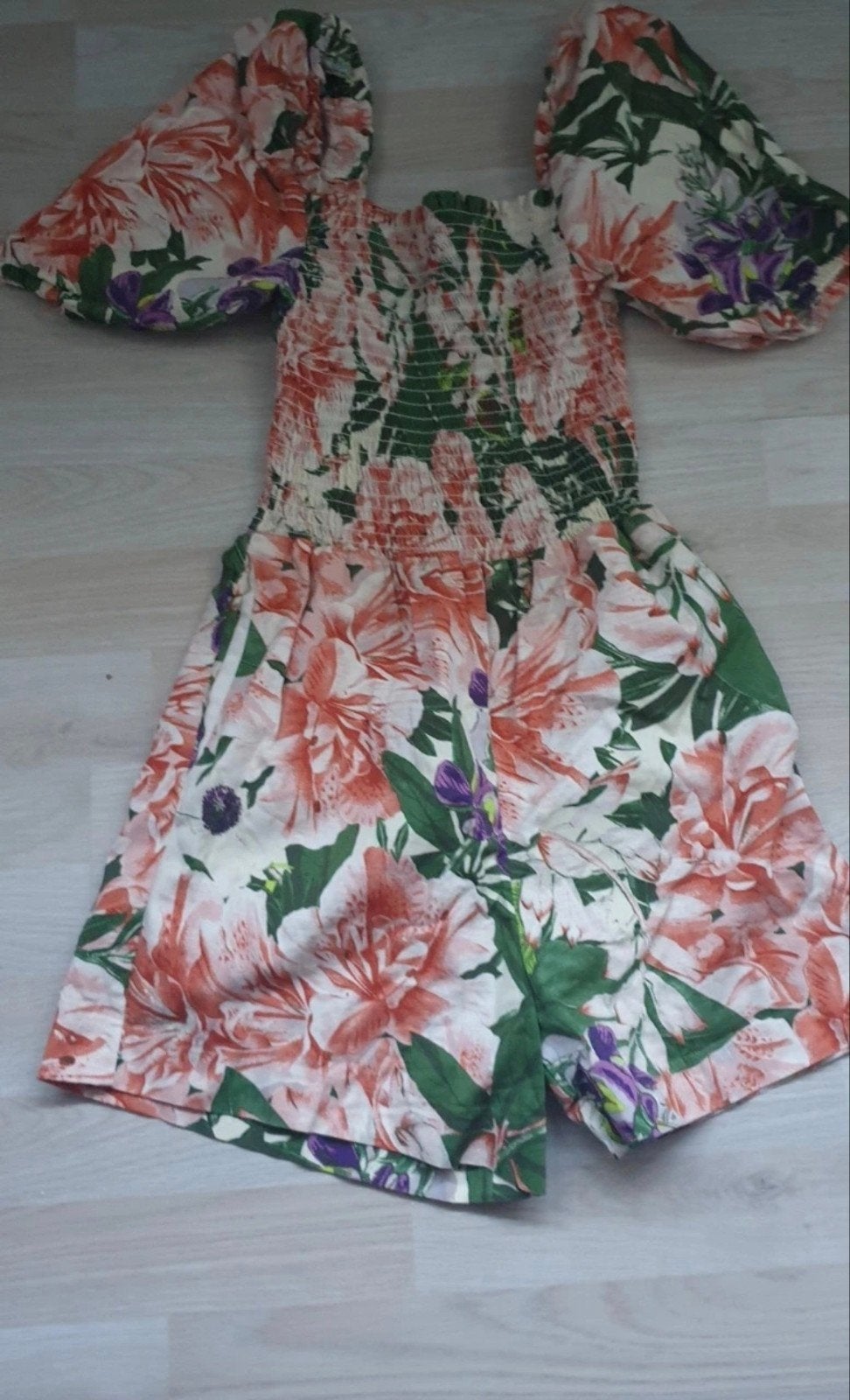 Bloemenprint Jumpsuit Maat 34, Kleding | Dames, Ophalen of Verzenden, Zo goed als nieuw, Maat 34 (XS) of kleiner, Meerkleurig
