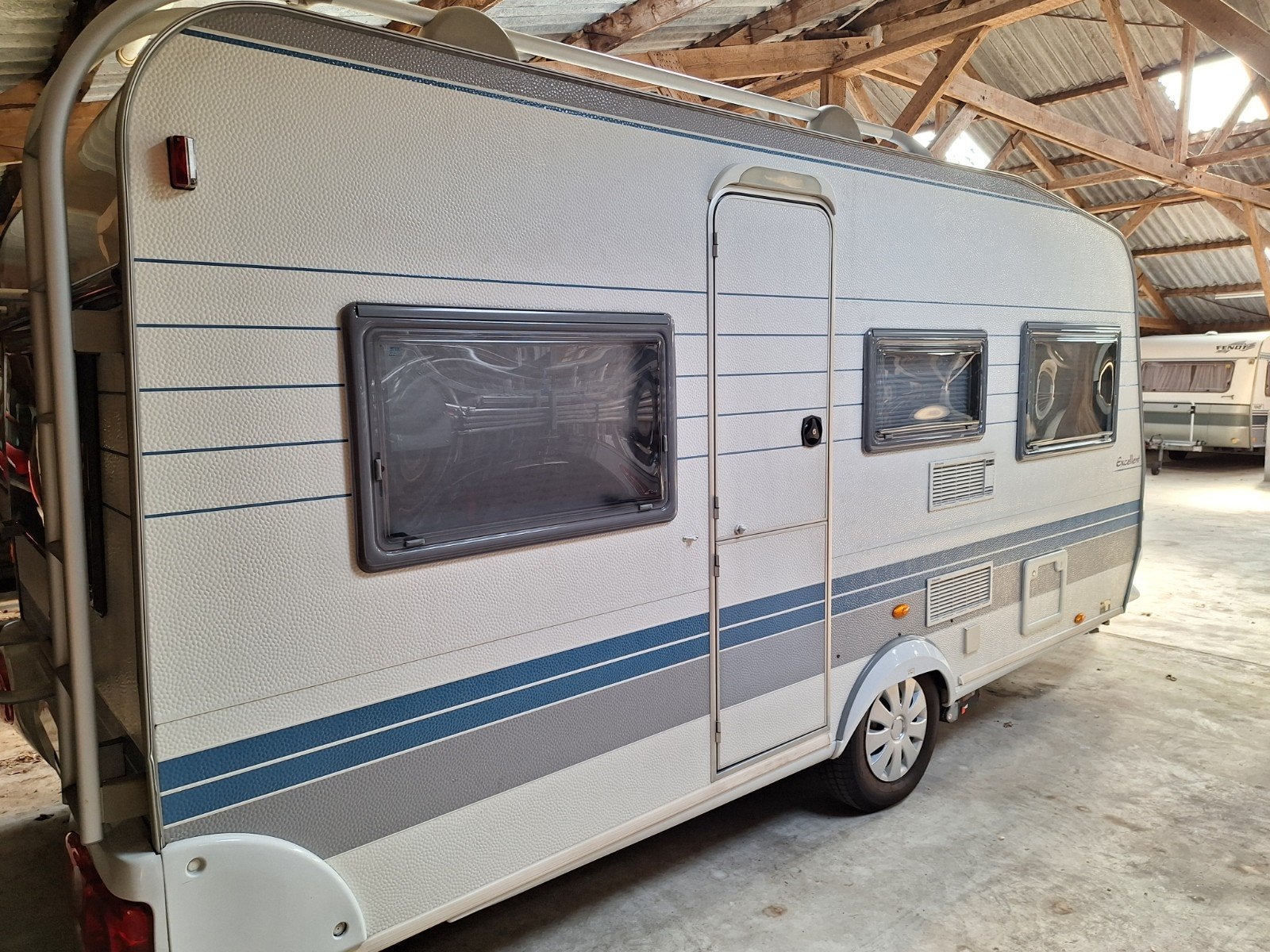 Hobby 450 Excellent Easy, Caravans en Kamperen, Caravans, Rondzit, Hobby, Dwarsbed, Particulier