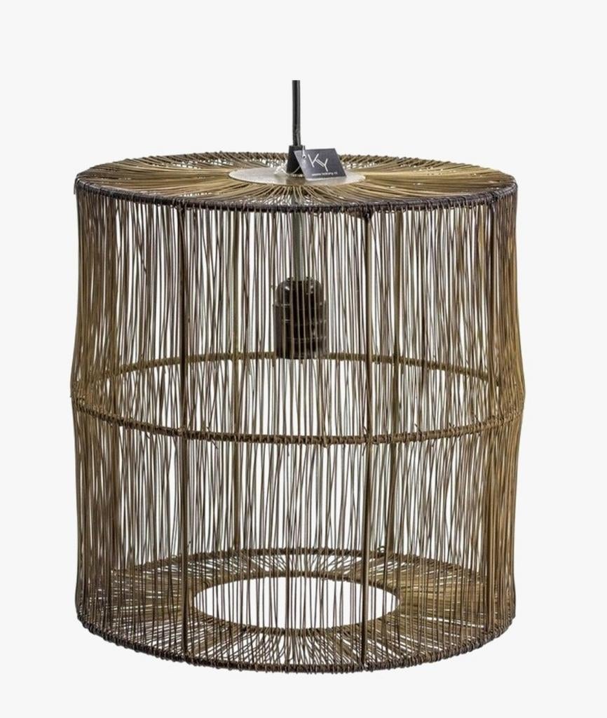 Metalen gouden hanglamp kolony - Stijlvolle verlichting, Ophalen of Verzenden, Nieuw, Metaal, Modern, Industrieel, Sfeervol