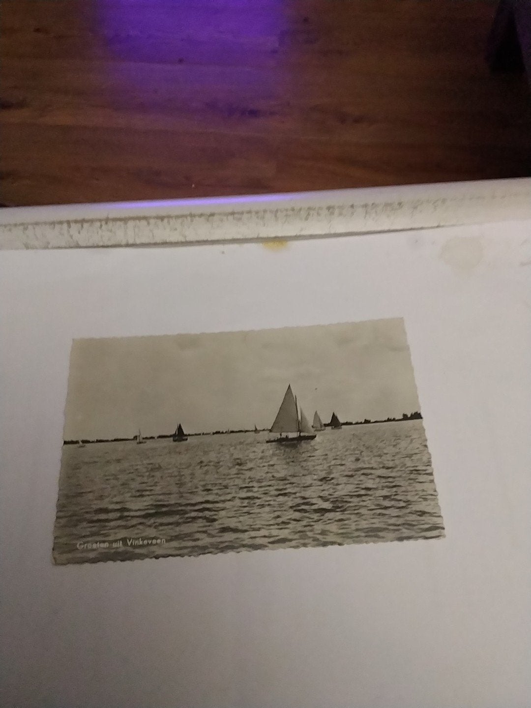 Ansichtkaart Groeten uit Vinkeveen - Zeilboten op het water, Verzamelen, Ansichtkaarten | Nederland, Ophalen of Verzenden, 1960 tot 1980