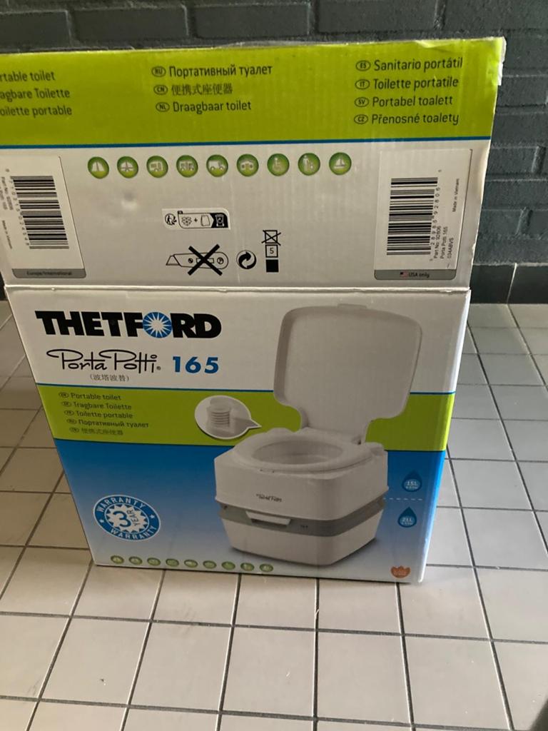 Nieuwe Thetford Porta Potti 165 Camping WC - Draagbaar Toile, Ophalen, Zo goed als nieuw
