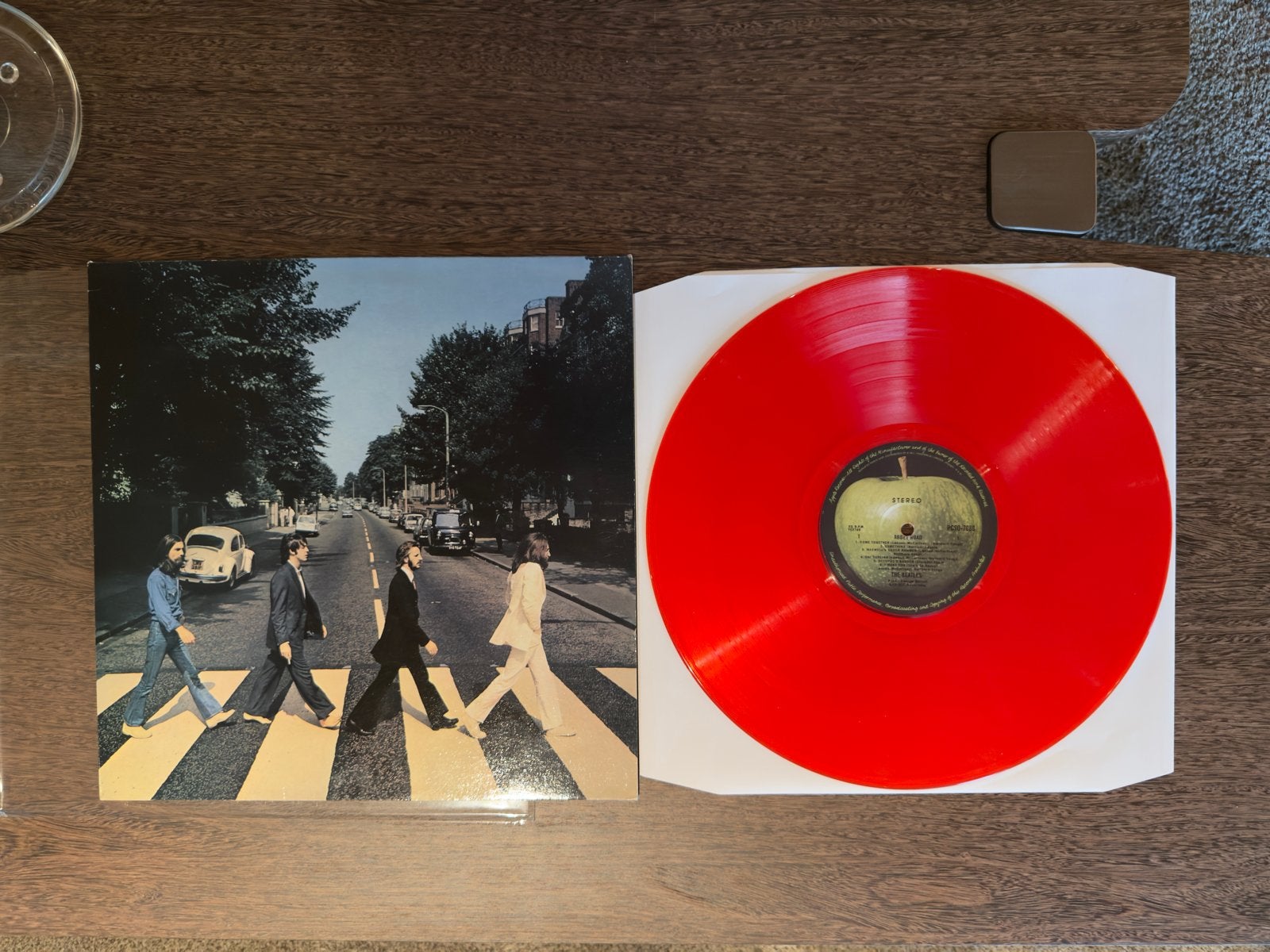 The Beatles - Abbey Road (Rode LP), LP, Rock, Colored vinyl, Ophalen of Verzenden