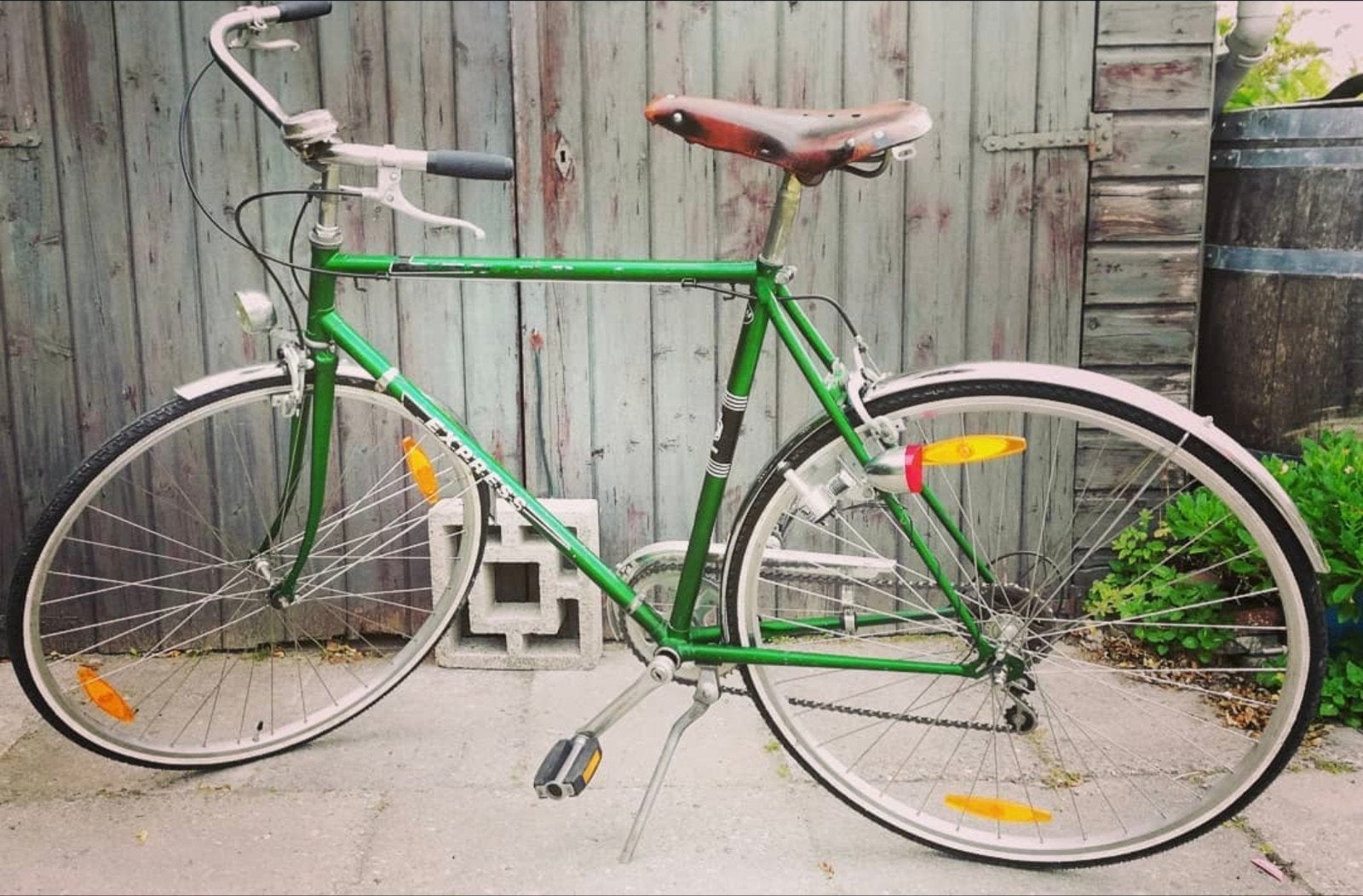 Vintage retro Express tourfiets, Ophalen, Jaren '60 of nieuwer, Velgrem, Express