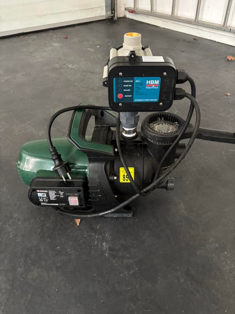 Parkside PHWW 1300 B1 hydrofoorpomp met HBM regelaar, Tuin en Terras, Waterpompen, Ophalen of Verzenden, Gebruikt, Elektrisch
