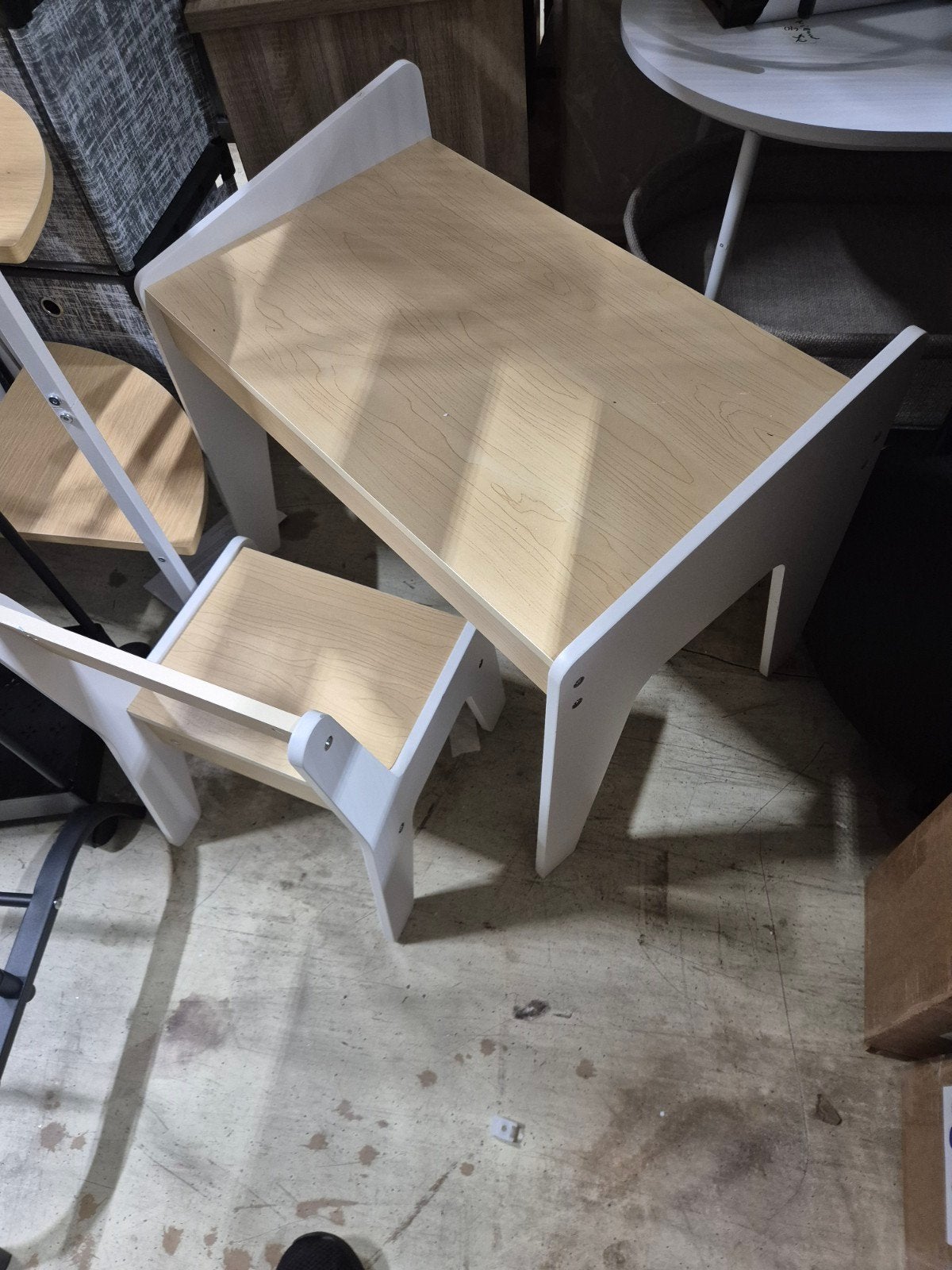 kindertafel met stoeltje, Ophalen, Gebruikt, Tafel(s) en Stoel(en)
