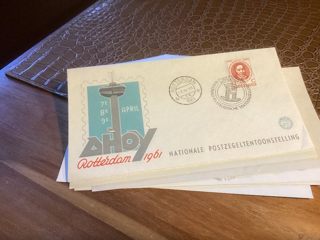 No4121 Nat. postzegelten Rotterdam 7-4-1961 Nederland jaarga, Postzegels en Munten, Ophalen of Verzenden, Onbeschreven, Nederland