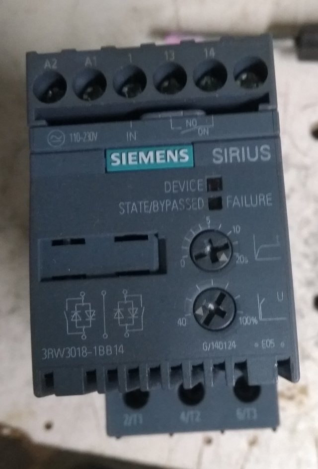 Siemens softstarter 3rw3018-1bb14 7,5kw, Ophalen of Verzenden, Nieuw