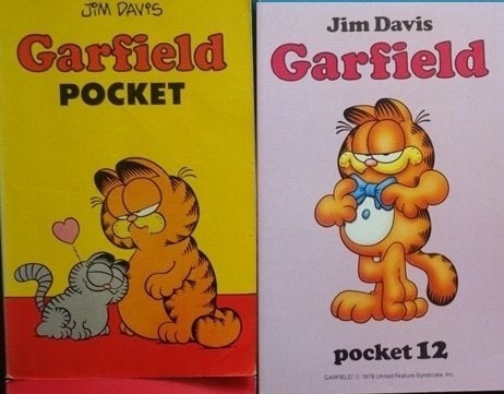 2 pockets van Garfield / Jim Davis, Meerdere stripboeken, Ophalen of Verzenden, Gelezen, Jim Davis