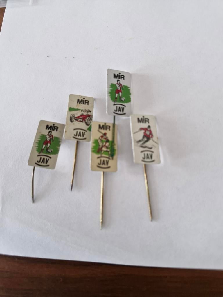 344 Vintage MIR JAV Speldjes - Sport Thema, Ophalen of Verzenden, Gebruikt, Sport, Speldje of Pin