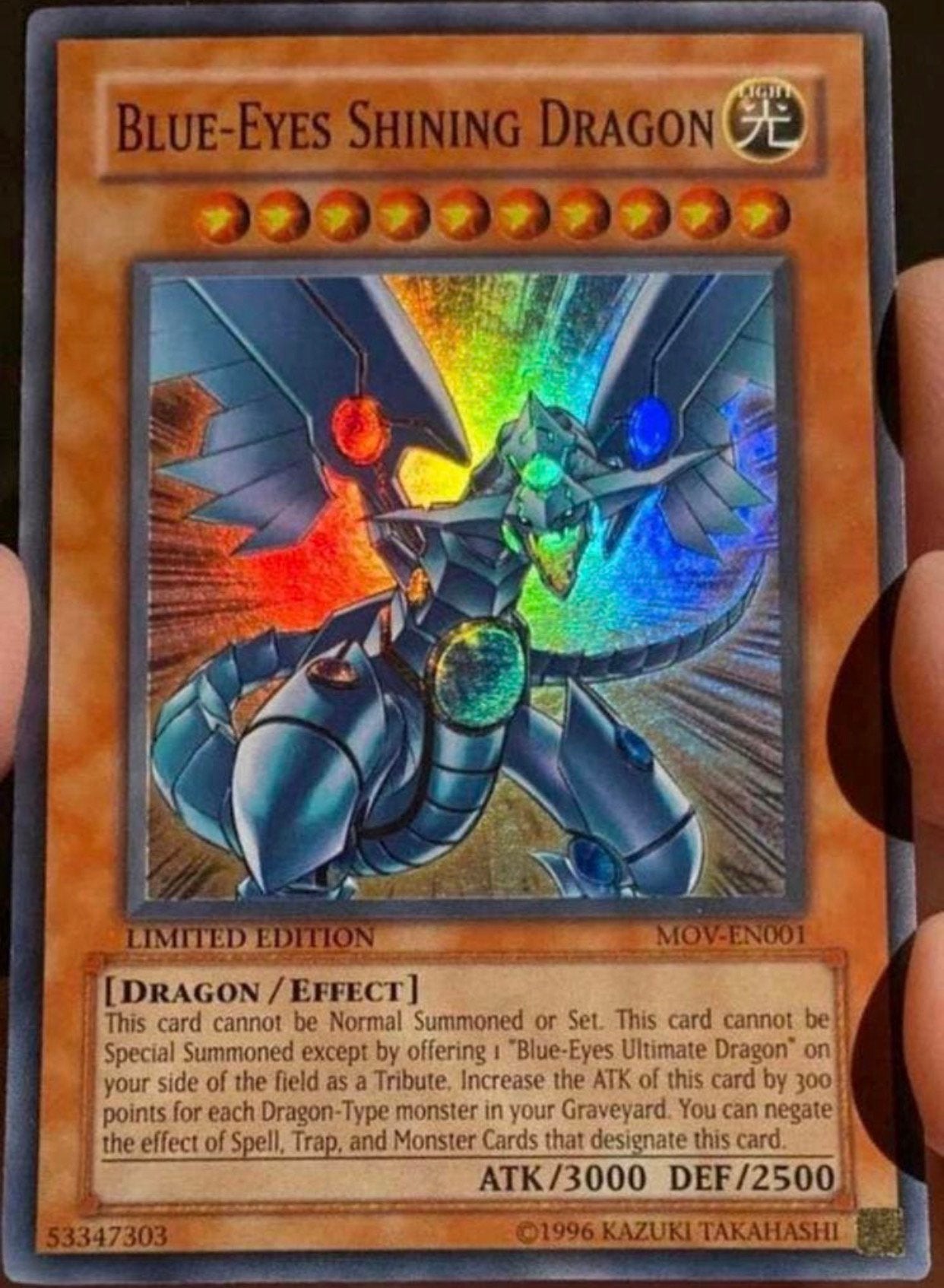 Yu-Gi-Oh! Blue-Eyes Shining Dragon MOV  US Movie Promo Mint, Hobby en Vrije tijd, Verzamelkaartspellen | Yu-gi-Oh!, Ophalen of Verzenden