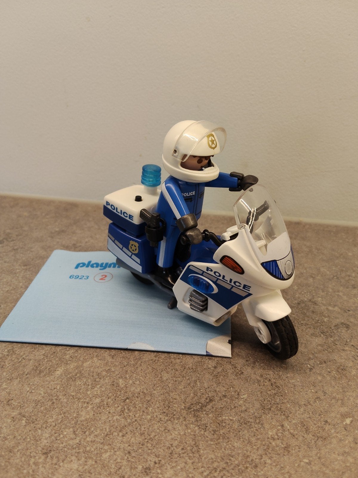 Playmobil Politie Motor met Agent - Zo goed als nieuw, Ophalen, Zo goed als nieuw