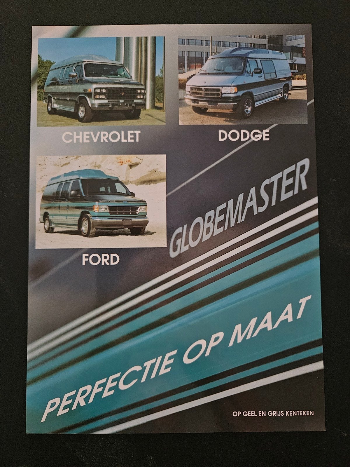 Brochure Globemaster Chevrolet Dodge Ford Vans, Ophalen of Verzenden, Zo goed als nieuw