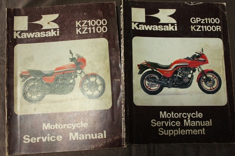 Kawasaki KZ1000 KZ1100 GPz1100 1981 - 1984 service manual, Motoren, Ophalen of Verzenden, Kawasaki