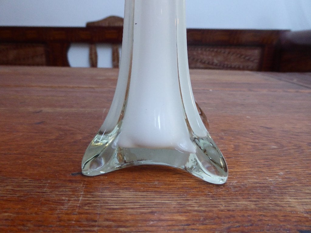 Vintage opaline vaasje – eifeltoren, Ophalen of Verzenden