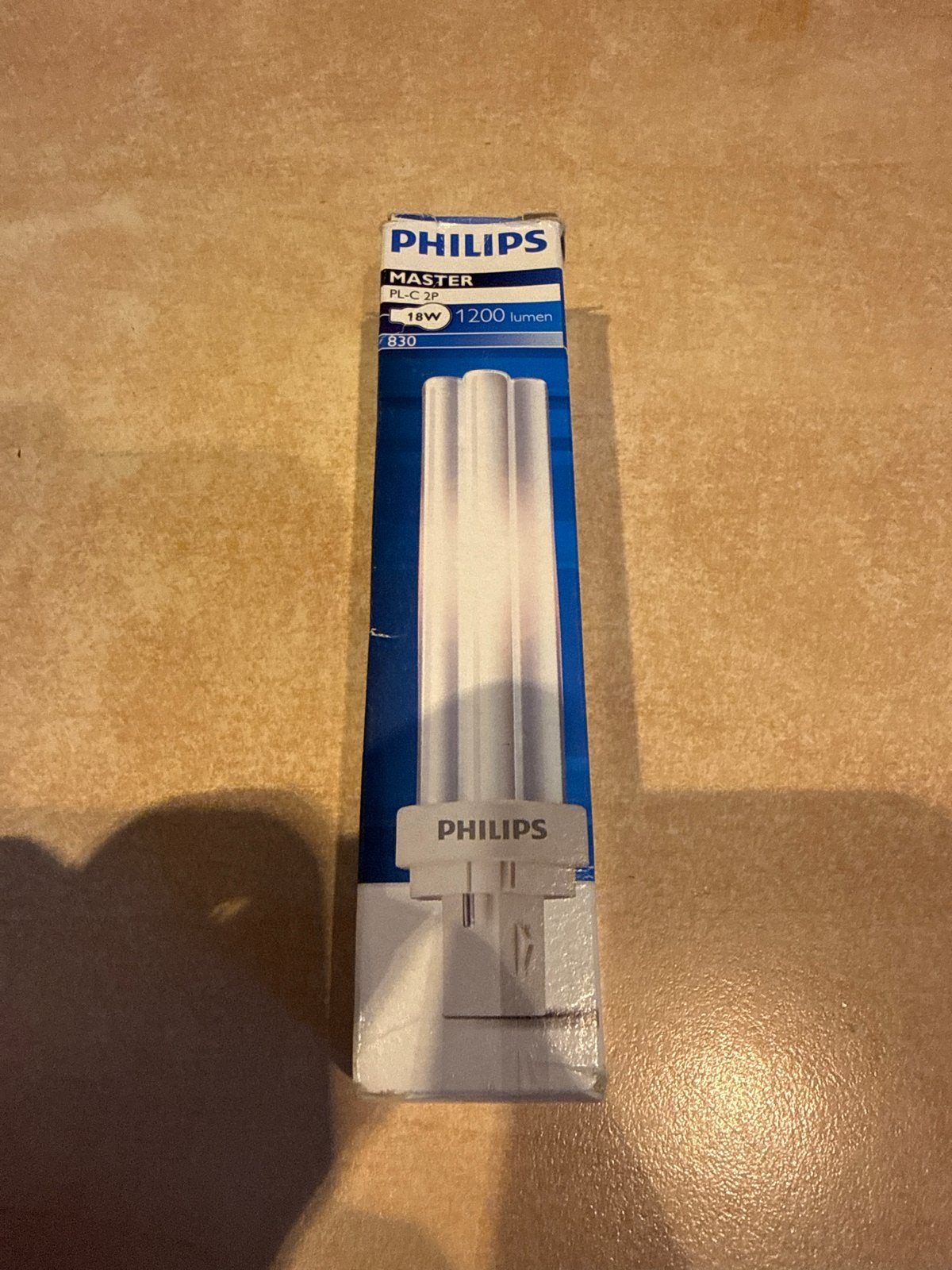 Philips Master PL-C 2P 18W 1200 lumen lamp, Ophalen, Wit, Kunststof, Philips