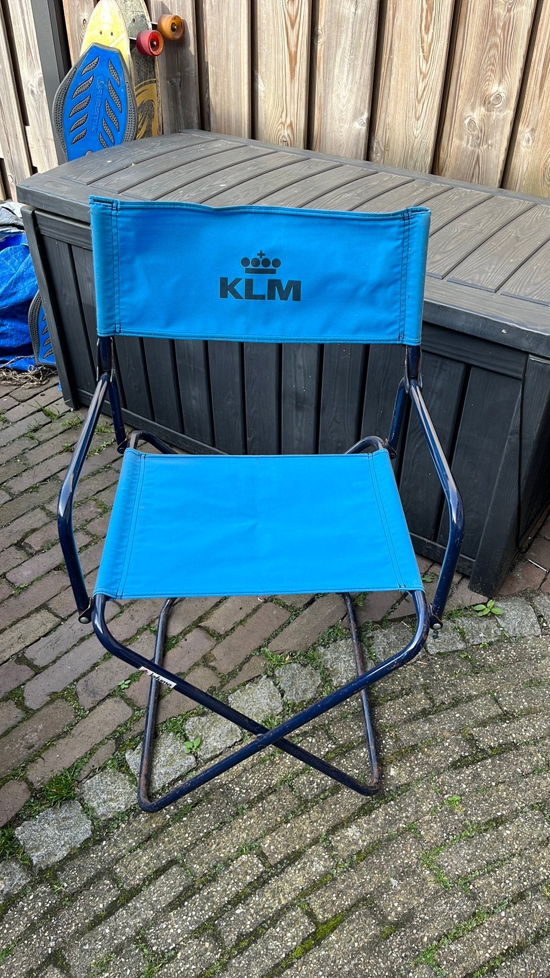 VINTAGE KLM folding chair, Verzamelen, Luchtvaart en Vliegtuigspotten, Ophalen of Verzenden, Overige typen