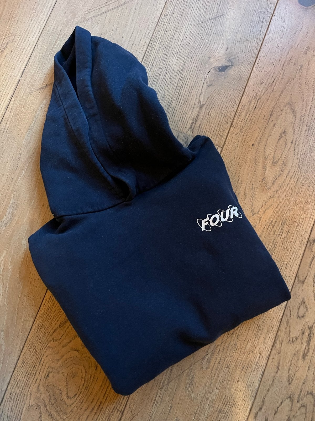 Donkerblauwe hoodie - FOUR - Maat 14 jaar, Kinderen en Baby's, Ophalen of Verzenden, Gebruikt, Jongen of Meisje, Trui of Vest