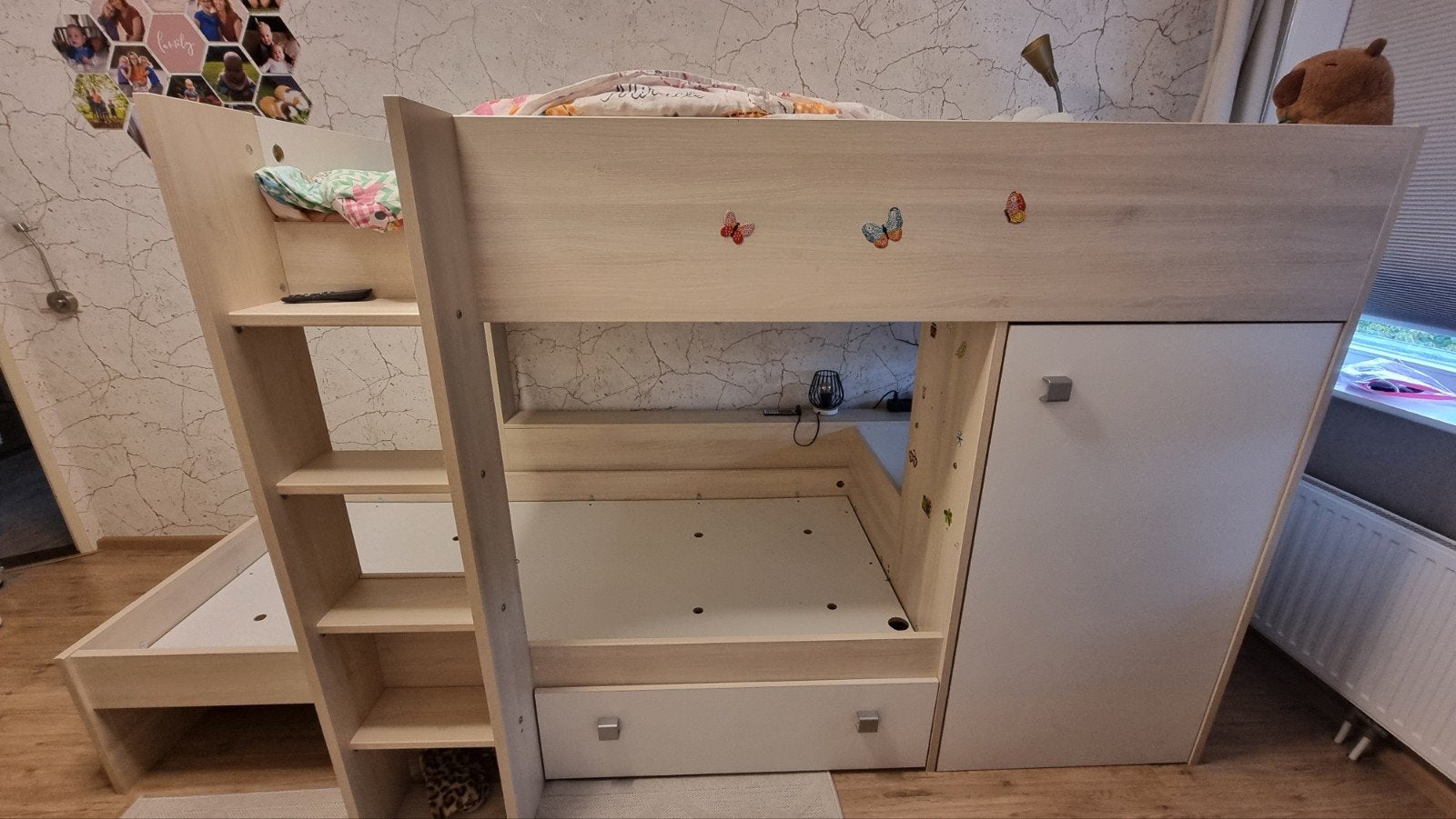 Stapelbed met veel ruimte, Ophalen, Gebruikt, Stapelbed