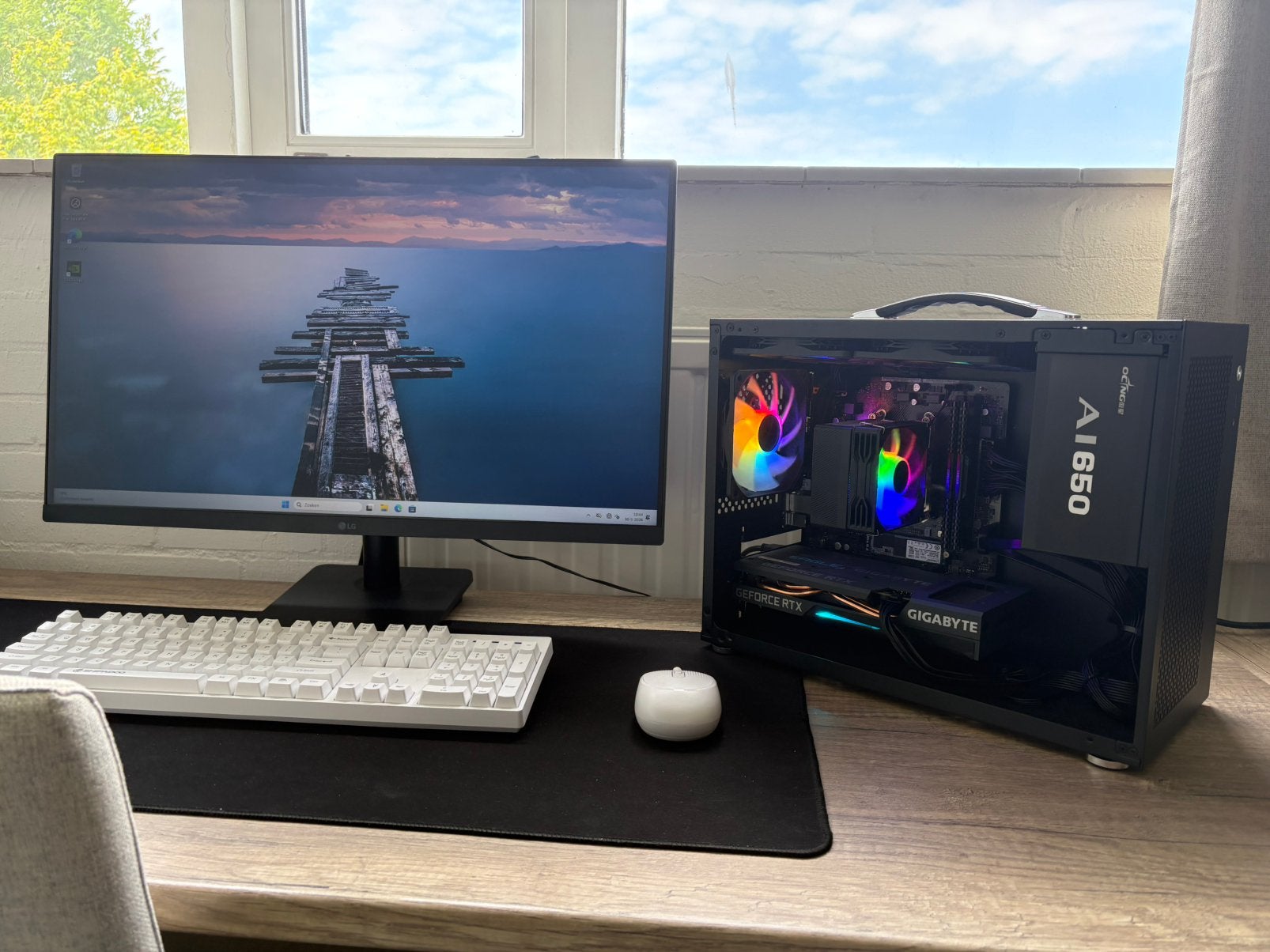 Game Pc To Go / Ryzen 5 / Rtx 3060TI / 16Gb / 512Gb, Computers en Software, Zelf gebouwde pc, Virtual Reality, Zo goed als nieuw