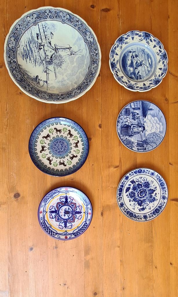 Borden, diversen., Huis en Inrichting, Keuken | Servies, Ophalen, Gebruikt, Bord(en), Overige stijlen