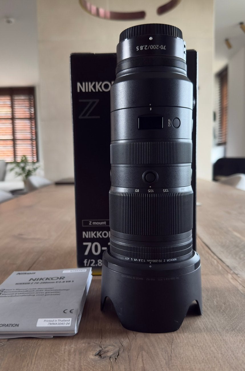 Nikkor Z 70-200 f2.8 VR S, Gebruikt, Nikon Z-mount, Nikon, Zoom